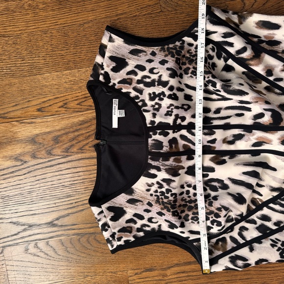 Studio One Animal Print Dress with Black Accents - Picture 8 of 12